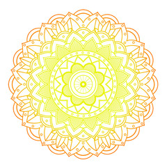 Mandala patterns on isolated background