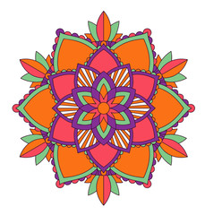 Mandala patterns on isolated background
