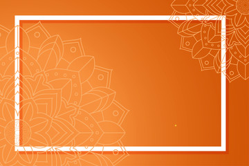 Background template with mandala patterns