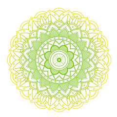 Mandala patterns on isolated background
