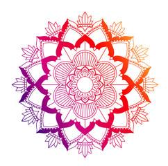 Mandala patterns on isolated background