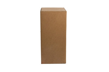Cardboard box isolated on white background