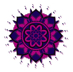 Mandala patterns on isolated background
