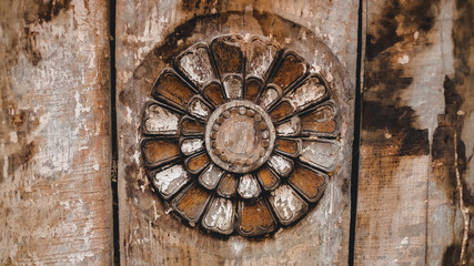 old wooden door