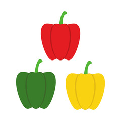 Bell Pepper Vector Design Illustration