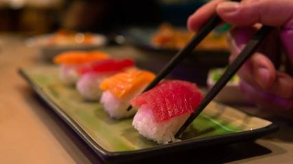 Obraz na płótnie Canvas sushi on a plate