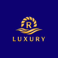 Letter R Royal Logo