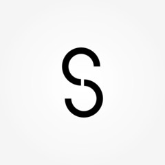 letter logo S.  letter S icon