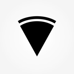 Pizza flat line icon. Vector thin sign of italian fast food cafe logo. Pizzeria illustration.