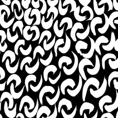 Grunge brush pattern. Texture. White and black vector.