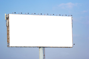 The Big Billboard outdoor for advertising with white background