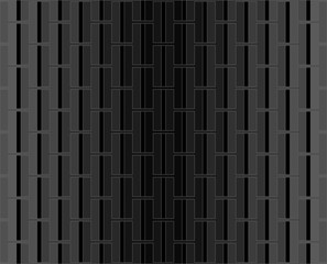 Grey H alphabet pattern background vector. Repeat grey H letter on black background.