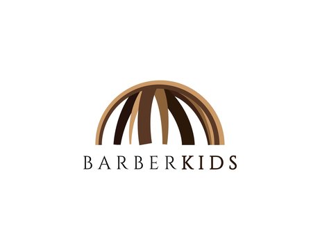 Unique Logo Barber Shop with Modern Concept. Design with Various Hair Image in Flat Style Isolated on White Background. Suitable for Salon Company Sign. Vector Illustration