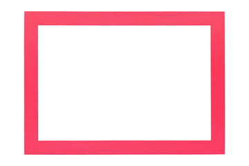 Single Modern wood frame isolated on white background