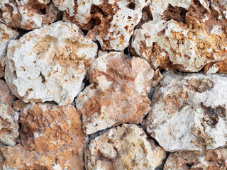 Texture brown stone backdrop. Close up