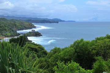 rock and sea