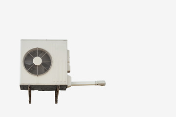 Air condition compressor isolated on white background
