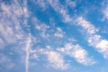 Blue sky with white clouds