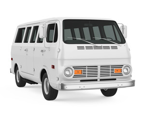 Old Van Isolated