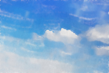 watercolor colorful illustration