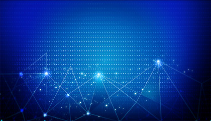 Abstract network connection background. Digital illustration