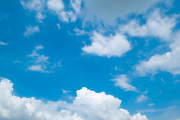Naklejka na ściany i meble Beautiful blue sky clouds for background.