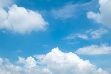 Obraz na płótnie Canvas Beautiful blue sky clouds for background.