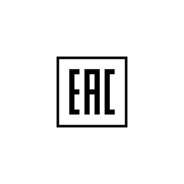 EAC Eurasian conformity mark sign icon vector design symbol