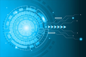 Obraz premium Abstract digital technology background. Digital illustration..