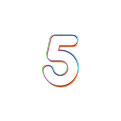 Obraz premium Five - App Icon