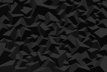 アブストラクト、立方体の壁の背景、モノクロ黒