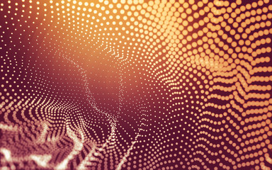 Abstract background. Molecules technology with polygonal shapes, connecting dots and lines....