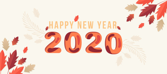 Happy new year 2020 background