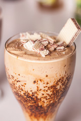 coffee milk shake and chocolate