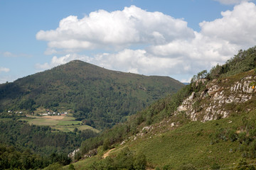 Fototapeta na wymiar Landscape in Villayon, Asturias