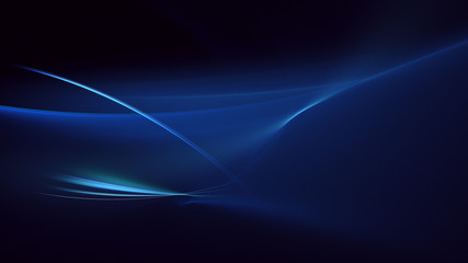 3D rendering abstract blue fractal light background