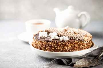 Cake with cream