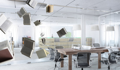 Business education concept . Mixed media