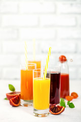 Various vegetable and fruit juice