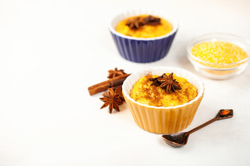 Brazilian sweet  dessert curau