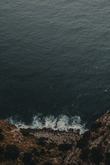 Sea shore, view from the mountain