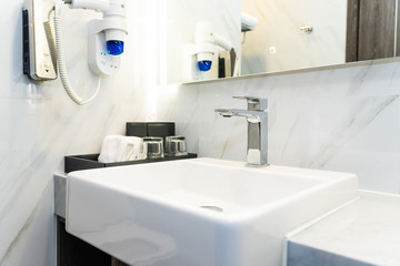 Faucet water and sink decoration interior