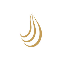 Obraz na płótnie Canvas Hair wave logo vector icon