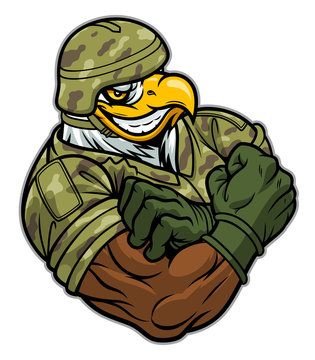 Military strong eagle