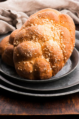 Two loaves of Sweet Challah Bread