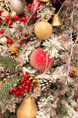 Obraz na płótnie Canvas Christmas tree decorated.