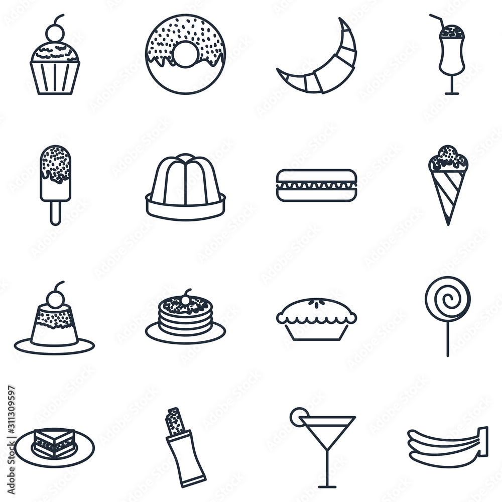 Aufkleber desert set icon template color editable. desert pack symbol vector sign isolated on white background