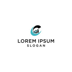 C letter and consulting logo simple premium