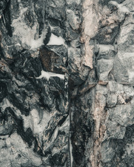 Marble surfaces of mountains