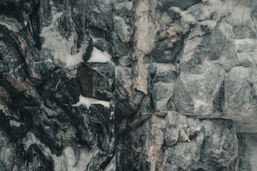 Marble surfaces of mountains